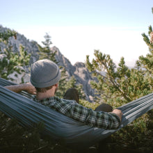 Load image into Gallery viewer, Loafer Single Hammock - Green/Grey (10357659079)